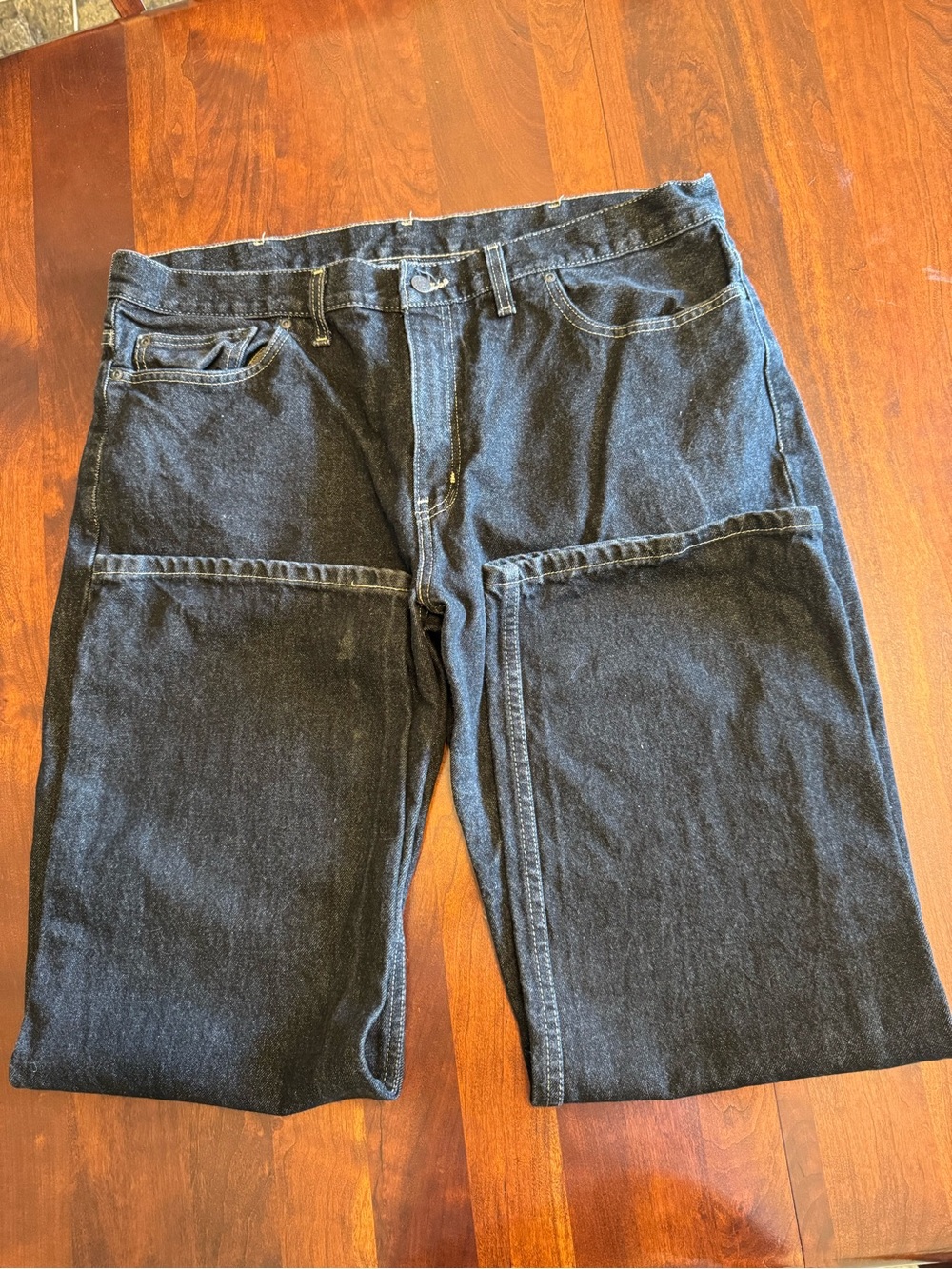 Faded Glory Black Relaxed Fit Men's Jeans
